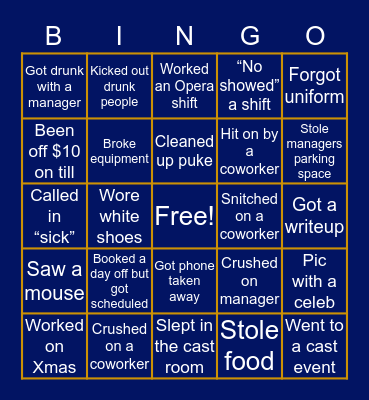 1 Bingo Card