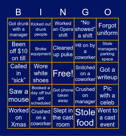 1 Bingo Card