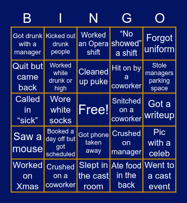 1 Bingo Card