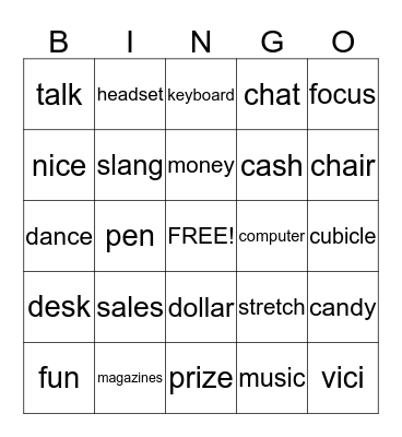 GENERAL SUBSCRIPTION SERVICES Bingo Card