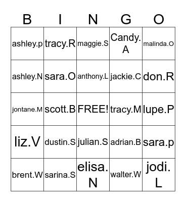 BSI MANAGMENT  Bingo Card