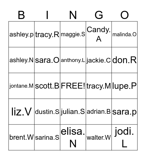 BSI MANAGMENT  Bingo Card