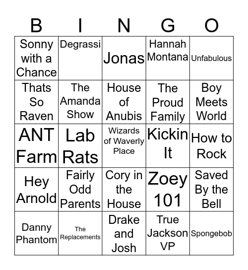 How many have you seen? Bingo Card