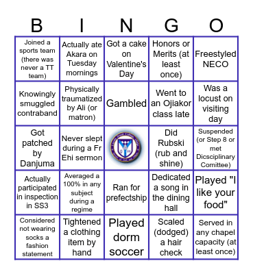 LJC Alumni Bingo Card