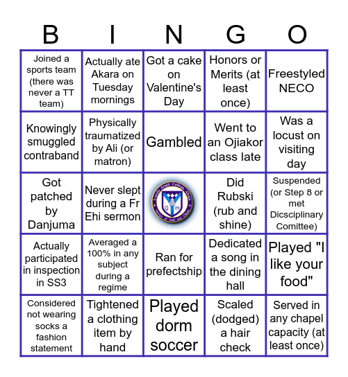 LJC Alumni Bingo Card