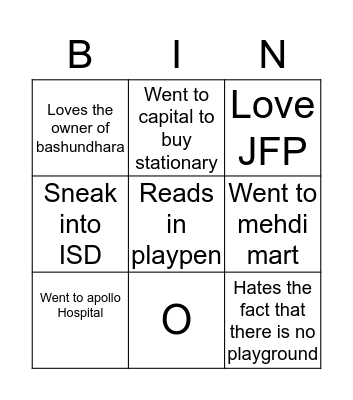 Bashundhara Bingo Card