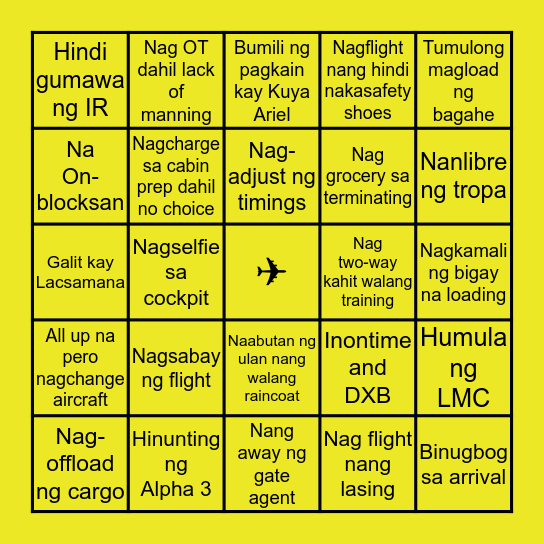 RS BINGO CHALLENGE Bingo Card