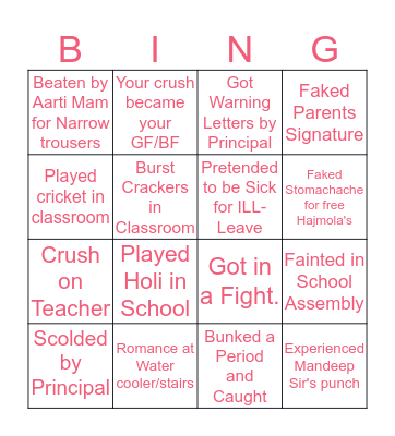 Bingo Card