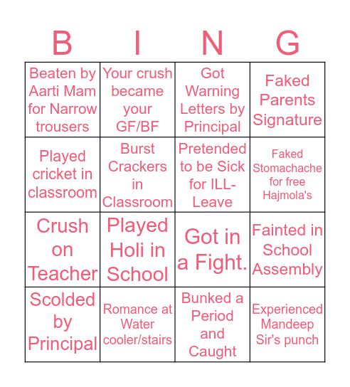 Bingo Card