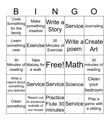 Bingo Card
