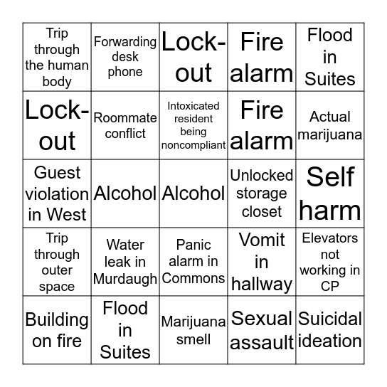 Who You Gonna Call (First)? Bingo Card