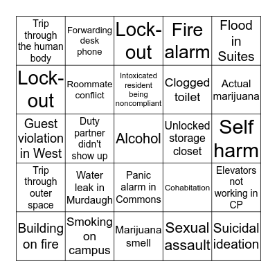 Who You Gonna Call (First)? Bingo Card