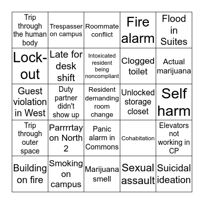 Who You Gonna Call (First)? Bingo Card