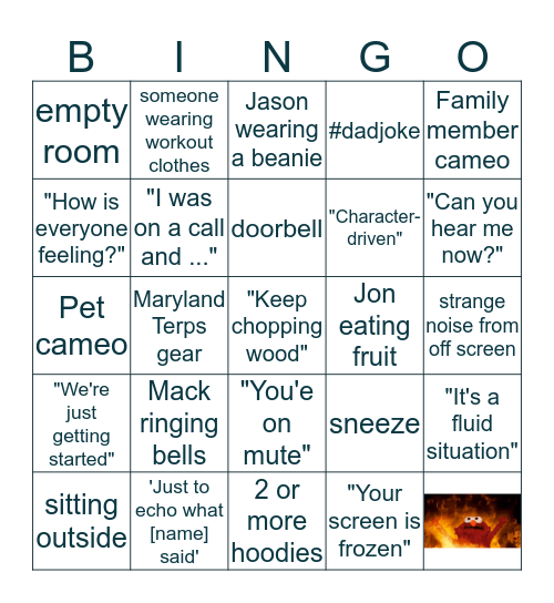 Daily Check-in Bingo Card