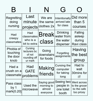 COSTAAT BINGO SC Bingo Card