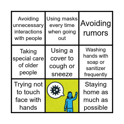 COVID-19 BINGO Card