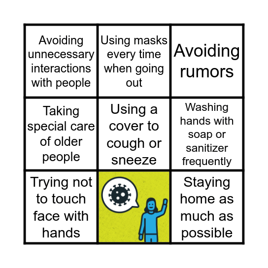 COVID-19 BINGO Card