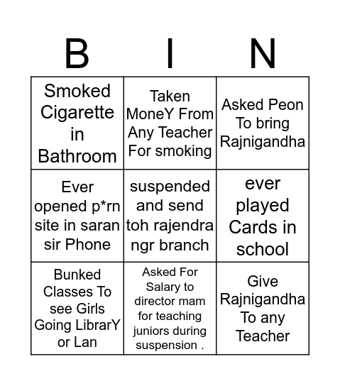 Josephite😎2k19-20 Bingo Card