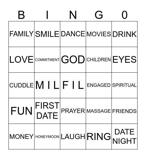 Sahil & Sheena's Nuptial Bliss Bingo Card