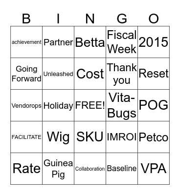 July Companion Animal Meeting Bingo Card