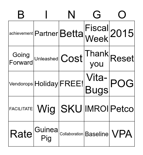 July Companion Animal Meeting Bingo Card