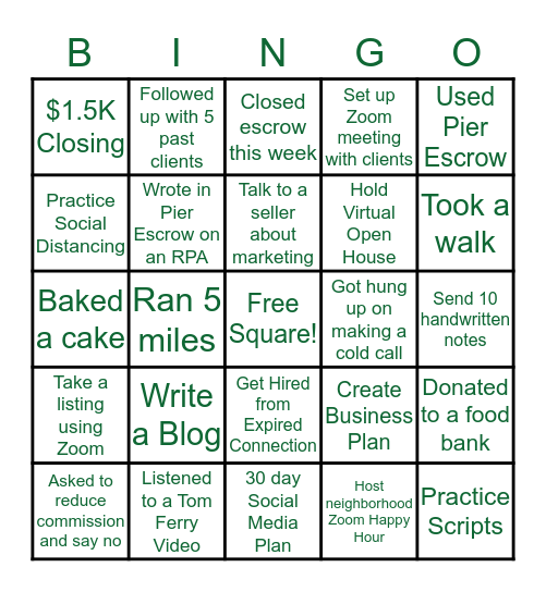 Palm Realty Boutique BINGO!! Bingo Card