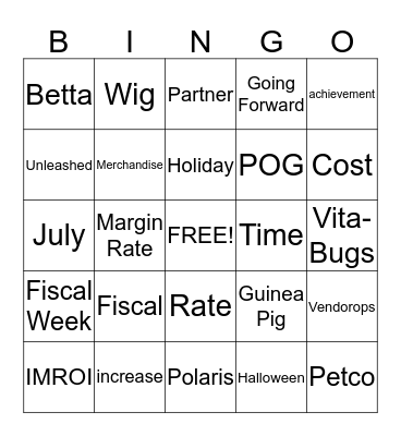 July Companion Animal Meeting Bingo Card