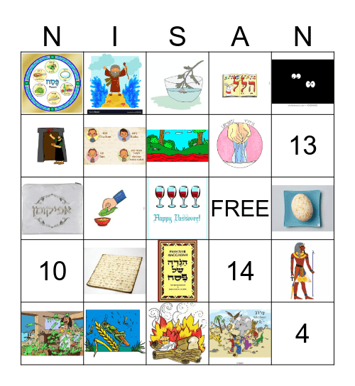 Pesach Bingo Card