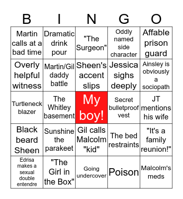 Prodigal Bingo Card
