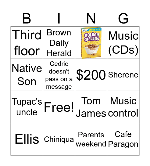 Chapter 8 Bingo Card