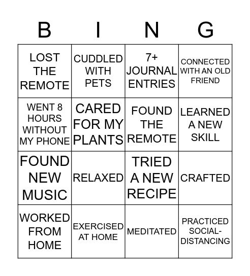 Bingo Card