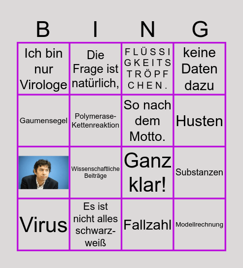 Drosti Bingo Card