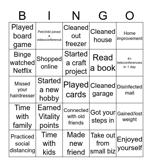 LUT Employee Bingo Card