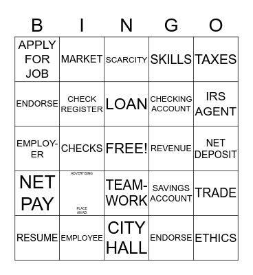 BIZTOWN BINGO Card