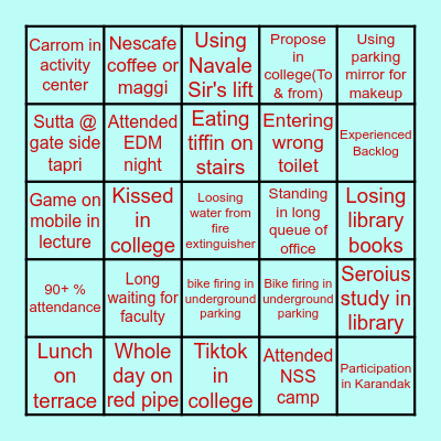 SKNCC BINGO Card