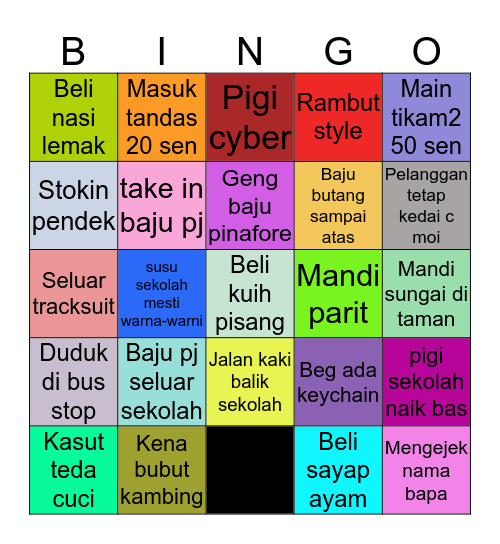 BINGKOR Bingo Card
