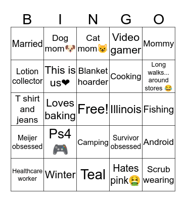 Stacey! Bingo Card