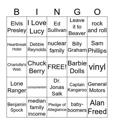 old tv shows Bingo Card