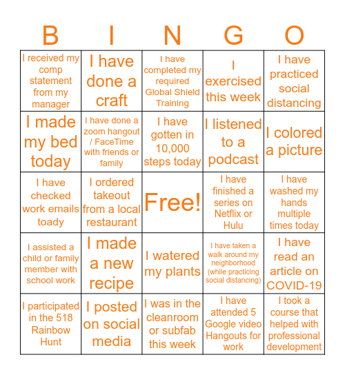 Bingo Card