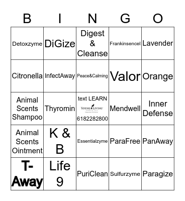 YL Healthy Dogs Bingo Card