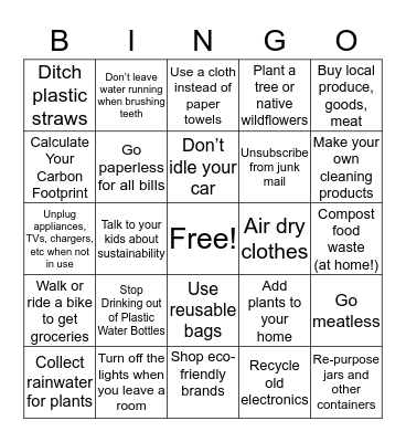 bingo 1 Bingo Card