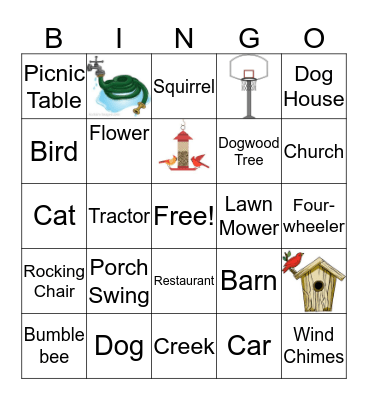 Walking Bingo Card