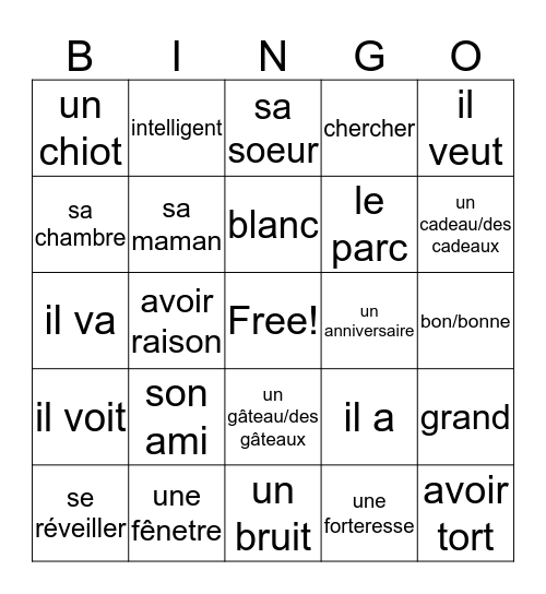 Brandon Brown Ch 10 Bingo Card