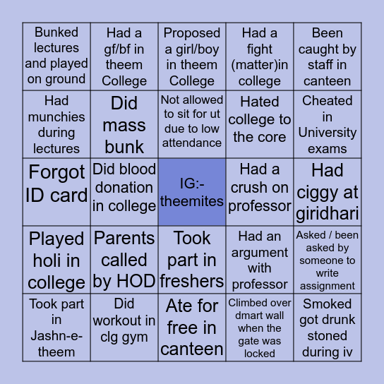 TCEO BINGO🔥 Bingo Card