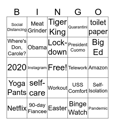 Rona Bingo Card