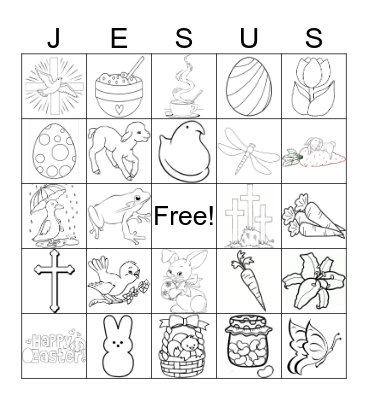 Easter Bingo Card
