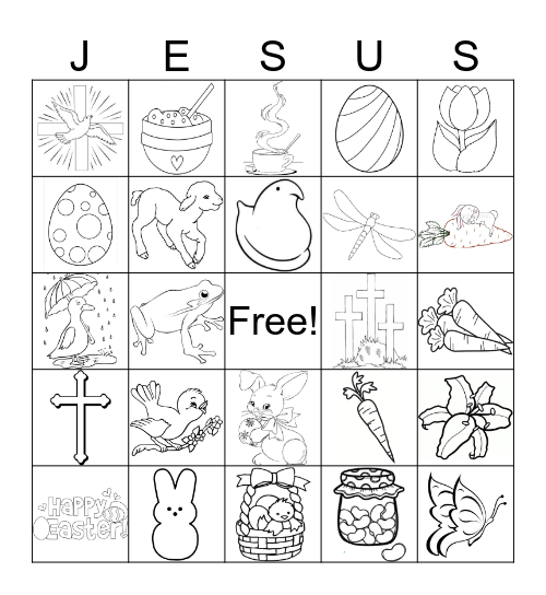 Easter Bingo Card