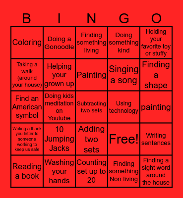 Flexible Learning! Bingo Card