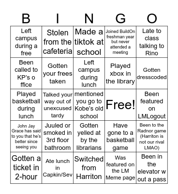 LM BINGO Card