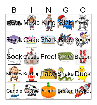 K BINGO Card